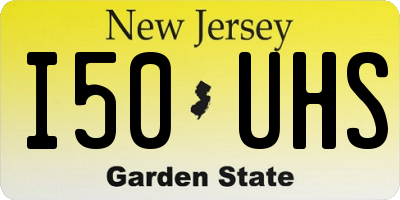 NJ license plate I50UHS