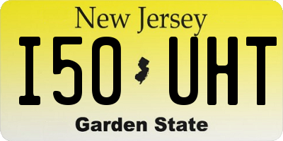 NJ license plate I50UHT