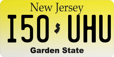 NJ license plate I50UHU