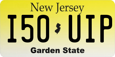 NJ license plate I50UIP