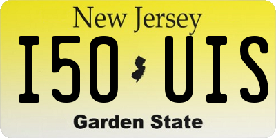NJ license plate I50UIS
