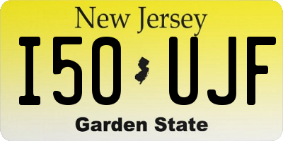 NJ license plate I50UJF