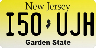 NJ license plate I50UJH