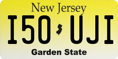NJ license plate I50UJI