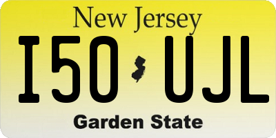 NJ license plate I50UJL