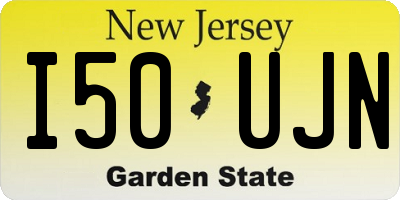 NJ license plate I50UJN