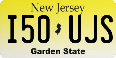 NJ license plate I50UJS