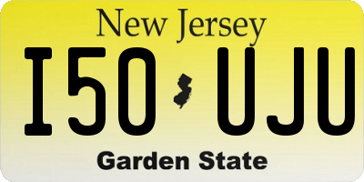 NJ license plate I50UJU