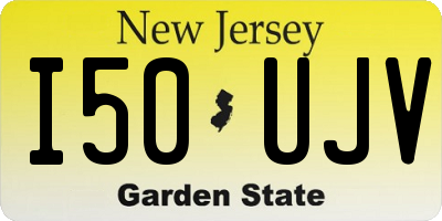 NJ license plate I50UJV