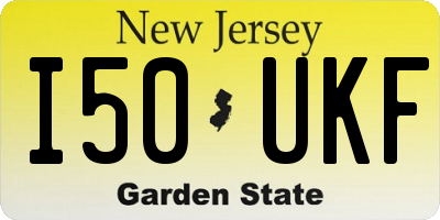 NJ license plate I50UKF