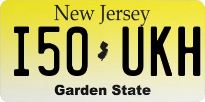 NJ license plate I50UKH