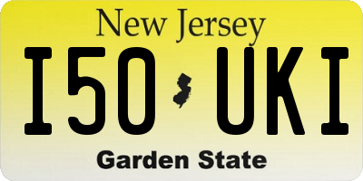 NJ license plate I50UKI