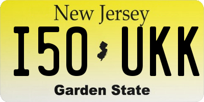NJ license plate I50UKK