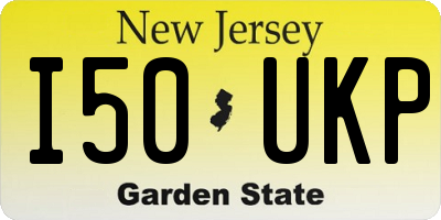 NJ license plate I50UKP