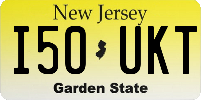 NJ license plate I50UKT