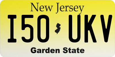 NJ license plate I50UKV