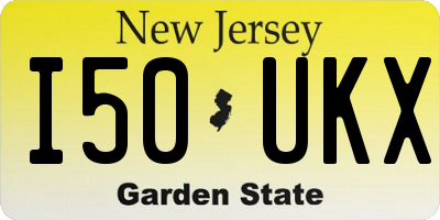 NJ license plate I50UKX