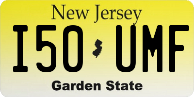 NJ license plate I50UMF