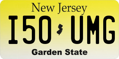 NJ license plate I50UMG