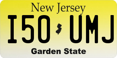 NJ license plate I50UMJ