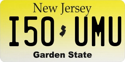 NJ license plate I50UMU