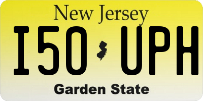 NJ license plate I50UPH