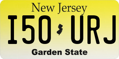 NJ license plate I50URJ