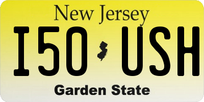 NJ license plate I50USH