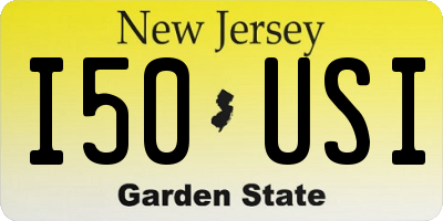NJ license plate I50USI