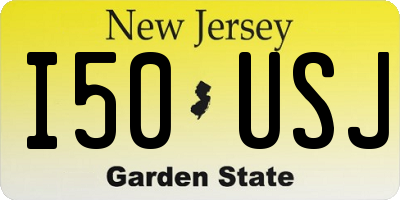 NJ license plate I50USJ