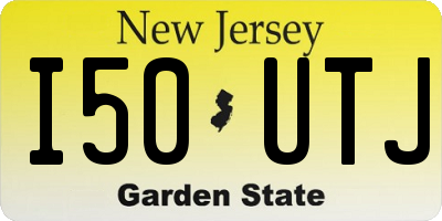 NJ license plate I50UTJ