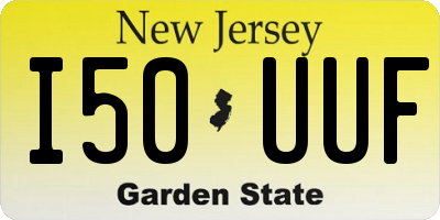 NJ license plate I50UUF
