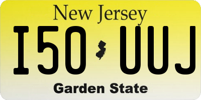 NJ license plate I50UUJ