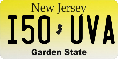 NJ license plate I50UVA