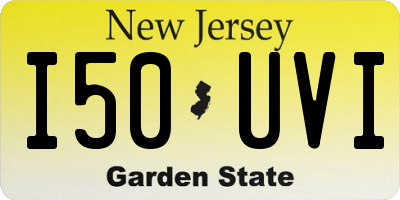 NJ license plate I50UVI