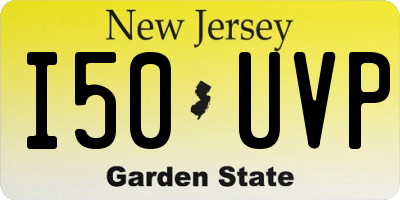 NJ license plate I50UVP