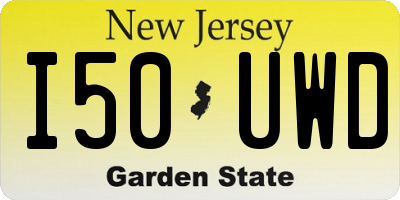 NJ license plate I50UWD