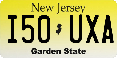 NJ license plate I50UXA