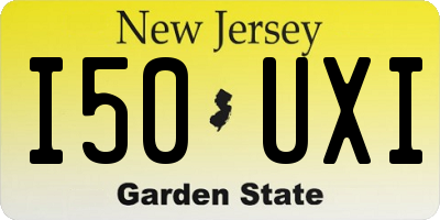 NJ license plate I50UXI