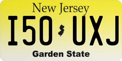 NJ license plate I50UXJ