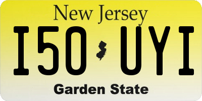 NJ license plate I50UYI