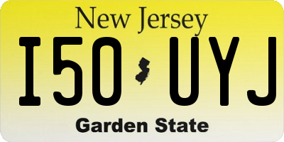 NJ license plate I50UYJ
