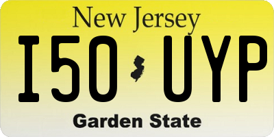 NJ license plate I50UYP