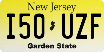 NJ license plate I50UZF