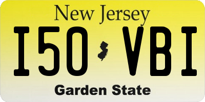 NJ license plate I50VBI