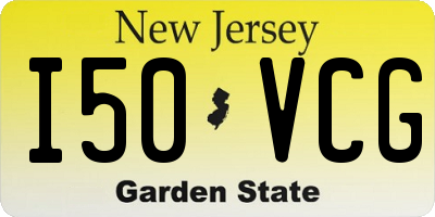 NJ license plate I50VCG