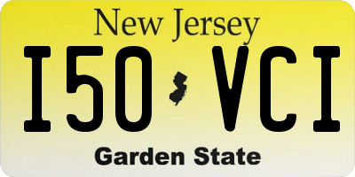 NJ license plate I50VCI