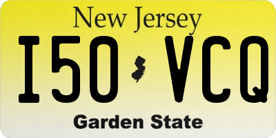 NJ license plate I50VCQ