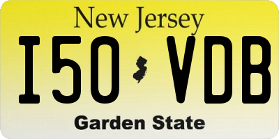 NJ license plate I50VDB