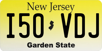 NJ license plate I50VDJ
